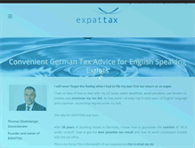 Tablet Screenshot of expattax.de