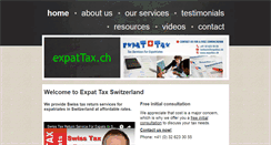 Desktop Screenshot of expattax.ch