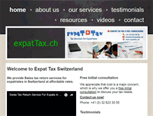 Tablet Screenshot of expattax.ch